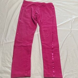 Gymboree Fuchsia Leggings with Sequin Detail 7/8 medium